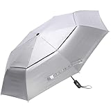 G4Free 42/46 Inch UPF 50+ UV-Schutz Taschenschirm Reiseschirm Winddicht Silberbeschichtung Sonnenschutzschirm