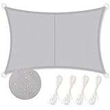 DICLLY Sonnensegel,2x3m Sonnensegel Wasserdicht Rechteckig,für den Außenbereich Sonnensegel,Wetterschutz Sonnenschutz,PES Polyester,für Terrasse,Balkon,Pool und Garten.