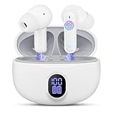 LWMTT Kopfhörer Kabellos Bluetooth,In Ear Kopfhörer Bluetooth 5.3,Kabellose Kopfhoerer LED-Anzeige Headphones IPX7 Wasserdicht Kopfhörer Kabellos,30 H Spielzeit,Noise Cancelling Kopfhoerer