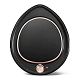 MQUPIN Kaffeebecherwärmer, Tassenwärmer für Schreibtisch, Elektrischer Kaffeewärmer 2 Temperatureinstellungen, Getränkewärmer, Tee, Milch, Kerzenwärmer, Büro, Schlafzimmer (Schwarz)