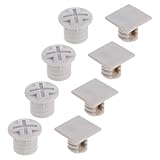 JOINPAYA Befestigungsschraubenkappen für Kinderrutschen 8 Stück Verschleißfester Kunststoff Glatte Oberfläche Universell Kompatibel für Spielgeräte im Außenbereich