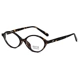 moomoobird Blaue Licht Gläser Frauen Männer Oval Kleine Gläser Rahmen TR90 Retro Brillen Acetat Tempel (leopard with clear)