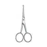 Zwilling TWINOX Nasen- und Ohrenhaarschere, Gesichtshaarschere, Rostfreier Edelstahl, Mattiert, 105 mm
