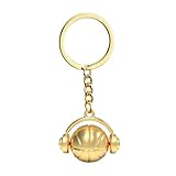 Basketballportal für Mädchen, Basketball-Schlüsselanhänger - Kinder Anhänger aus Zinklegierung | Schlüsselzubehör, Sportkopfhörer-Anhänger, kreativer Charme des lustigen Gepäcks für, gold, Fare