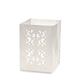 6 x Lichttüten/Decolights Miniatur 'Ornamente' (Weiß / 16 x 11 x 11 cm) NICHT ENTFLAMMBAR