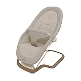 Maxi-Cosi Dove, Babywippe, 0–3 Jahre, 0–15 kg, Leichtgewicht Babywippe, Zusammenklappbar, Tragbar, Natürliches Wippen, 3 Liegepositionen, Eco Care 100% Recycelte Stoffe, Elegance Beige
