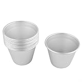 Sandyseptember Puddingformen, antihaftbeschichtet, Muffinform, Dariole, Aluminium, Eier, Tarte-Formen, Tassen, Becken für Desserts, DIY-Backen, 10 Stück