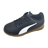 PUMA Unisex Kinder Vitoria Ii It Jr Fussballschuh, Schwarz Weiß