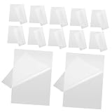 NUOBESTY 100 Stück Laminierfolien Transparent Klare Schutzfolie Unsichtbar Für Fotos Dokumente Laminierfolie Kratzfest