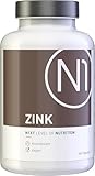 N1 ZINK Tabletten 25 mg - 365 St. Jahresvorrat - VEGAN - nur 1x täglich - Zink Hochdosiert für das Immunsystem - Zinc mit bester Bioverfügbarkeit
