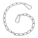 Kette Silber Metallkette Stahlkette Verlängerungskette Für Hängesessel Hängesessel Kette Hochleistungskette Zum Aufhängen Karabinern Verriegelung Bauernhoftore Kette Für Drinnen Draußen Hängematte