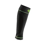 Bauerfeind Kompressions-Wadenbandage „Sports Compression Sleeves Lower Leg“, 1 Paar Sleeves für die Waden, Unisex, Beinstulpen für Ball- & Ausdauersportarten, Schwarz, M lang
