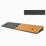 Gummi Bordsteinrampe Rollstuhlrampe, 11cm 12cm 13cm Tragbar Auffahrrampe Türschwellenrampe, Schwerlast Autorampe Lastenrampe Für Gehweg Gehweg Rollator(100x30x15cm/39.37x11.81x5.91in)