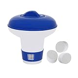HAF® Pool Dosierschwimmer/Dosierer für 20g Chlor & Brom Tabletten I Optimale Poolpflege durch regulierbare Dosieröffnung in 4 Stufen je nach Dosiermenge I Chlorschwimmer für Schwimmbad & Whirlpool