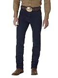 Wrangler Herren Slim Fit Cowboy-Schnitt Jeans, Dark Stone, 36W / 34L