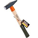 PICARD Schlosserhammer SecuTec Nr. 12 HS 300g | Deutsche Qualität | Ergonomischer Hickorystiel | Ideal für Industrie & Baustelle | DIN 1041 Zertifiziert | Made in Germany seit 1857