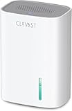CLEVAST Luftentfeuchter, 850ml Elektrischer Luftentfeuchter mit Ultra-Leise & Automatischer Abschaltung, Tragbarer Mini Raumentfeuchter für Schlafzimmer, Badezimmer, Schrank, Kinderzimmer