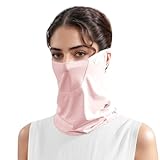 Gesichtsmaske Mit Sonnenschutz Sturmhaube Atmungsaktiv Verstellbar Sommer-Gesichtsmaske Winddichter Skimaske Ren Outdoor Sport Und Laufen