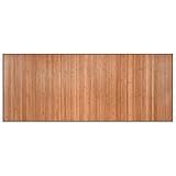 vidaXL Teppich, Bambusteppich Rechteckig, Bambusmatte rutschfest für Wohnzimmer, Läufer Küchenteppich Flurteppich, Modern, Natur 80x200cm Bambus