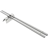 WMF Nuova Chopstick 6-teilig, Essstäbchen mit Besteckbänkchen für 2 Personen Cromargan Edelstahl rostfrei poliert spülmaschinengeeignet