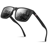 Glapeame Polarisiert-Sonnenbrille-Herren-Damen-Sunglasses-Men-Woman-Unisex Sonnenbrillen Geeignet für Outdoor-Aktivitäten，a-schwarz grau