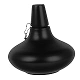 Happyyami Flammenlampe Terrassendekoration Im Freien Tisch-tiki-fackel Außenlaternen Für Die Terrasse Tiki-fackel-tischplatte Brennerbehälter Tischtaschenlampe Rostfreier Stahl Black