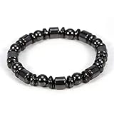 Magnetisches Gewichtsverlust Armband - Gesundheits Titan Stahl Schmuck Mit Schwarzem Stein für Abnehmen und Magnetfeldtherapie (4)