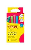 Jovi Tafelkreide Classcolor (staubarm, sehr gute Farbabgabe, leicht abwischbar, Durchmesser 0,9 cm) 10 Stück, farbig sortiert in einer Schachtel