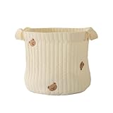 Luwecf Diaper Basket Stoff Windelorganizer Tragbare Aufbewahrungstasche Wickelkommode Spielzeughalter Babykleidung für Babyzimmer Unterwegs Innenbereich, Bärenköpfe Groß
