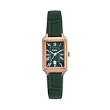 Fossil Damen Analog Quarz Uhr mit Leder Armband ES5366