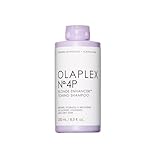 Olaplex No 4p Blonde Enhancer Purple Toning Shampoo, Repariert, Spendet Feuchtigkeit Und Hellt Alle Blonden, Aufgehellten Und Grauen Haare Auf, 250 Ml