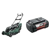 Bosch Home and Garden Bosch Akku-Rasenmäher AdvancedRotak 36-750 (36 Volt, Ohne Akku, Bürstenloser Motor, Schnittbreite: 44 cm, Rasenflächen bis 750 m², im Karton) & 36 V / 4.0 Ah Lithium-ion Battery