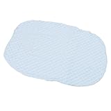 ZASCHMOY Bettlaken für Stubenwagen, Superweicher Samtstoff für Babys, Mädchen und Jungen, Leicht zu Reinigen und ohne Reißverschluss, mit Enger Passform für Standard (Blue)