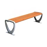 LJHFG63KUYT Terrassenmöbel Log Color Outdoor Bank ohne Rückenlehne Multiplayer Parkbank für Außenbereiche