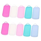 TOBBOMEY 10 Stück Teiliges Silikon Zahnbürstenkopf Schutzset Flexibel und Leicht Hygienische Abdeckung für Reisen Camping Business mit Praktischem Reiseetui Kompatibel für Manuelle und