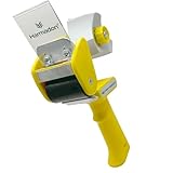 Harmadon Paketbandabroller für 2' Packband - Klebebandabroller 50mm - Abroller Klebeband mit PUSH FLAP Sicherheitssystem - Paketklebeband Abroller - Packbandabroller für Packing Tape - RT-82276