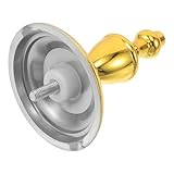 Hohopeti Mannequin Verbindungsstück mit Goldener Kronenkappe Metall Adapter für Perückenkopfständer Kompatibel mit Verschiedenen Puppenkopfständern Stabiler Perückenhalter für Salon