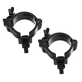 DECORNIJIA 2 Stück Teiliges Aluminiumlegierung Bühnenlicht Haken Robuste Traverse Klammern für LED Lampen Bewegliche Scheinwerfer Einfache Montage Sichere Befestigung Bühnenbeleuchtung