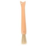 CRAFTHROU Praktische Reinigungsbürste Für Espressomaschinen Handheld Kaffee Bürste Zur Einfachen Reinigung Von Kaffeepulver Kreative Fischform Aus Buchenholz Natürlicher Farbe