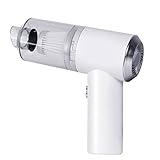 GUSHE 2023 New Bee-Flower Vacuum, Kabelloser Handstaubsauger für Autos, USB aufladbar Tragbar Handsauger, Mini Staubsauger, Akku Autostaubsauger mit Waschbarer Filter, Nass & Trocken doppelter (Weiß)