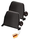 Rollwin 2x Rolladen Gurtwickler Aufputz - aus Deutschland - 155mm Lochabstand Braun Mini Rollladen Aufwickler mit 5m Gurt 14mm Braun genoppt Mini Wickler aufklappbar inklusive Rolladengurt…