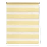 Doppelschichtiges Rollo, 90 x 180 cm, wasserdicht, Lichtfilterung, Tag/Nacht, Jalousien für Fenster und Türen, Beige, Privatsphäre, einfache Installation, mit Klemmträgern