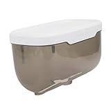 KONTONTY 1stk Papierbox Zum Aufhängen An Der Wand Reiniger Bad Spender Kolben-toilettenverstopfungsentferner Versteckt Selbstklebender Toilettenpapierhalter Leinen Sicher Korb Black Plastik