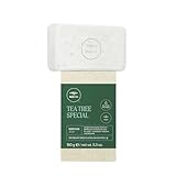 Tea Tree Body Bar - hochwertige Fest-Seife für belebende Körper-Reinigung, Dusch-Seife mit Teebaumöl und Peeling-Effekt - 150 g