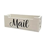 MagiDeal Brief-Organizer aus, Briefkasten-Briefhalter, Brief-Organizer, Heimdekoration, rustikaler Briefkorb-Sortierer für Zuhause, Schreibtisch, Büro,