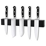 VFANDV Magnetleiste Messer, 30cm Edelstahl Messerhalter Magnetisch Kann ohne Bohren installiert Werden, Magnetleiste Selbstklebend für Utensilien & Werkzeuge