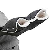 Handwärmer Kinderwagen, Kinderwagen Handwärmer Schwarz, Handmuff Für Kinderwagen, Wasserfest Winddicht, Universalgröße Für Winter, Kinderwagen Zubehör