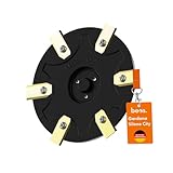 BEOS® Premium Mähroboter Tuning - Messerteller für 6X Klingen - glasfaserverstärkte Messerscheibe – Ø 142 mm - Drehscheibe kompatible mit Gardena City