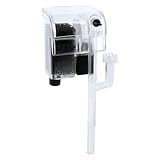 MXTIMWAN Aquarium Filter 60L,Aquarium Außenfilter,Aquarien Außenfilter Clip-on- Filter,Einstellbarer Schwammfilter,Aquariumfilter mit Filterschwämmen,Einstellbarer Durchfluss,Durchflussmenge 250L/H