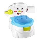 Töpfchen Für Kinder 3-in-1-Töpfchen-Trainingstoilette Mit Spritzschutz | Töpfchenstuhl, Toilettentrainer, Geschlechtsneutrales Kleinkindtöpfchen Für Jun-gen Und Mädchen